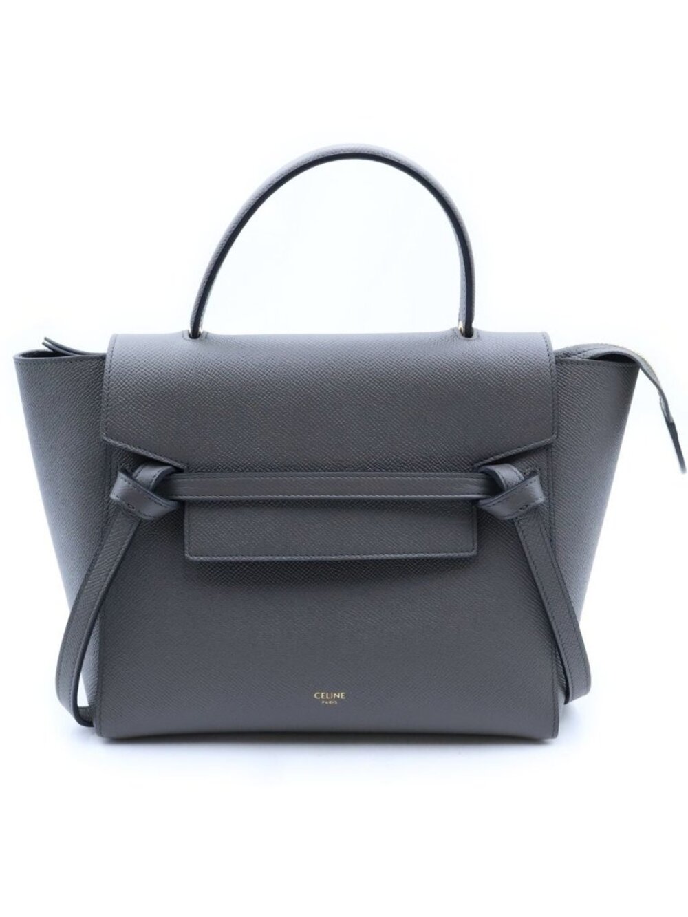 Celine Belt Bag Micro 2-Way Gray Leather
